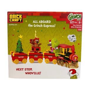 Brick Craft The Grinch Who Express Train 72358 Building Kit 527 Piece Set New